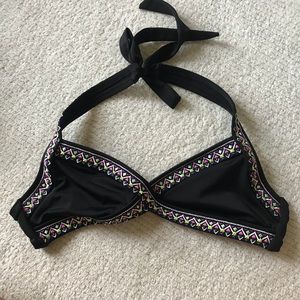 Victoria’s Secret PINK black halter top bikini